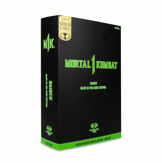 Raiden Mortal Kombat Glow in the Dark McFarlane Toys Gold Label