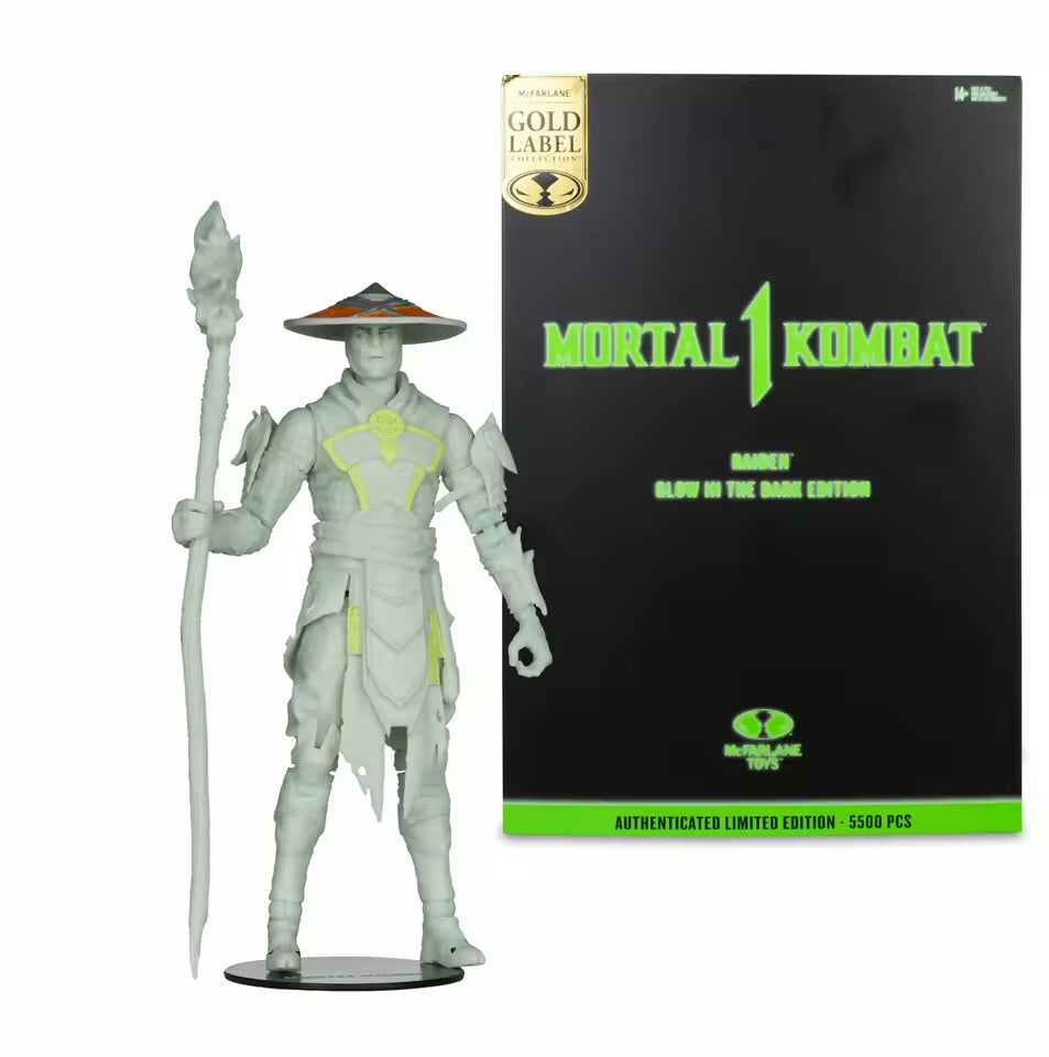 Raiden Mortal Kombat Glow in the Dark McFarlane Toys Gold Label
