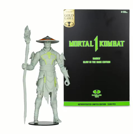 Raiden Mortal Kombat Glow in the Dark McFarlane Toys Gold Label