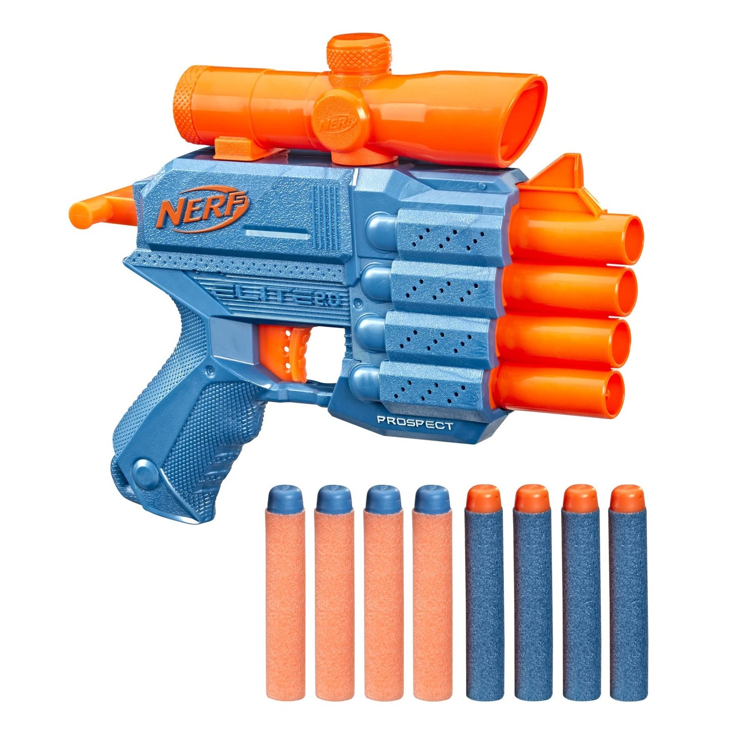 Nerf Elite 2.0 Prospect QS-4 de 8 dardos.