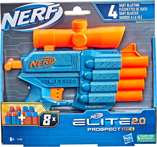Nerf Elite 2.0 Prospect QS-4 de 8 dardos.