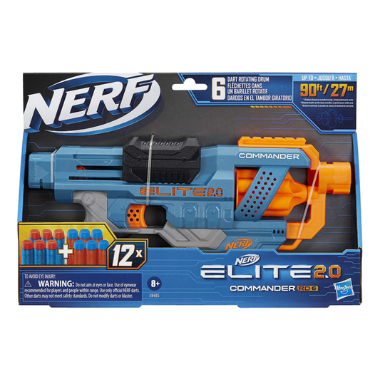 Nerf Elite 2.0 Commander RD-6 de 12 dardos.