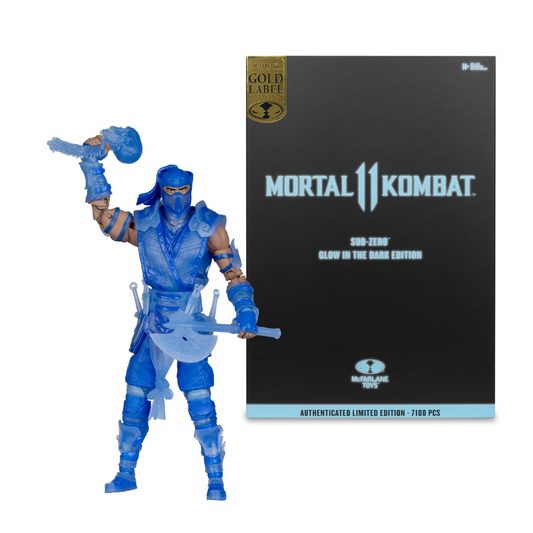 Sub-Zero Mortal Kombat Glow in the Dark McFarlane Toys Gold Label