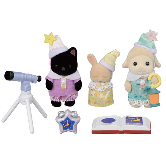 Set Amigos de la Guardería Fiesta de Pijamas Sylvanian Families